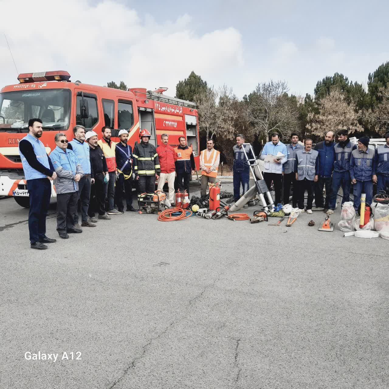برگزاری مانور لحظه صفر مدیریت بحران در فراهان