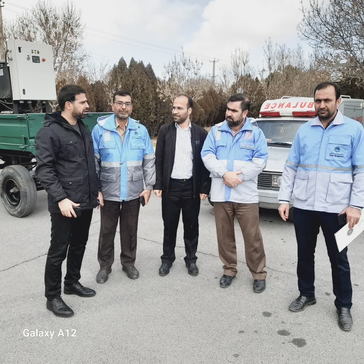 برگزاری مانور لحظه صفر مدیریت بحران در فراهان