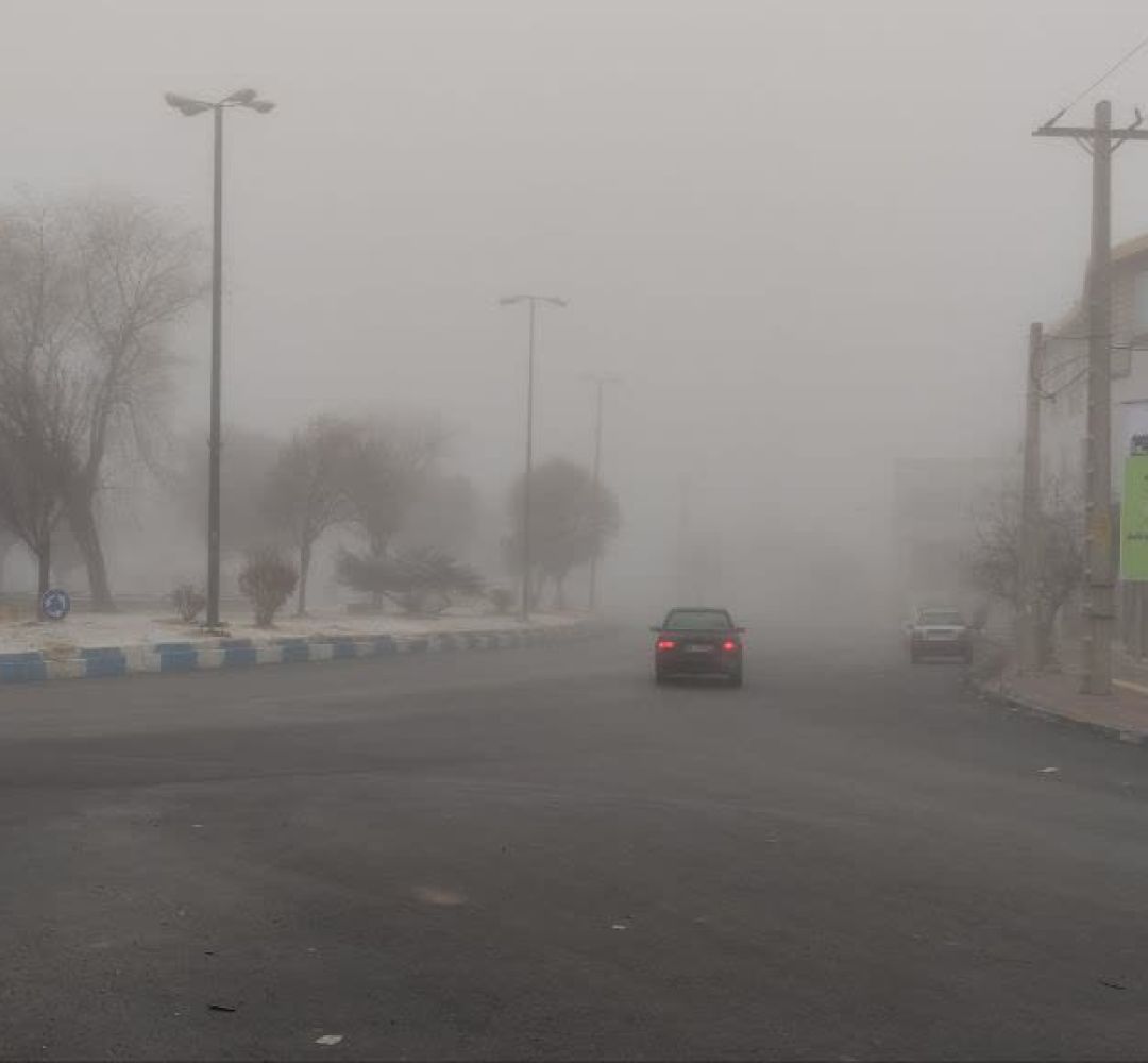 مه غلیظ صبحگاهی در کمیجان
