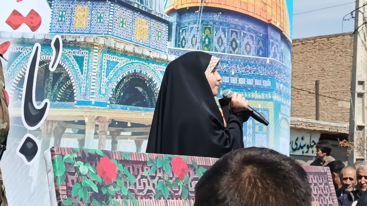 حضور پرشور روزه‌داران ساوجی در روز قدس