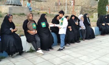 اهتزاز پرچم رضوی در تفرش