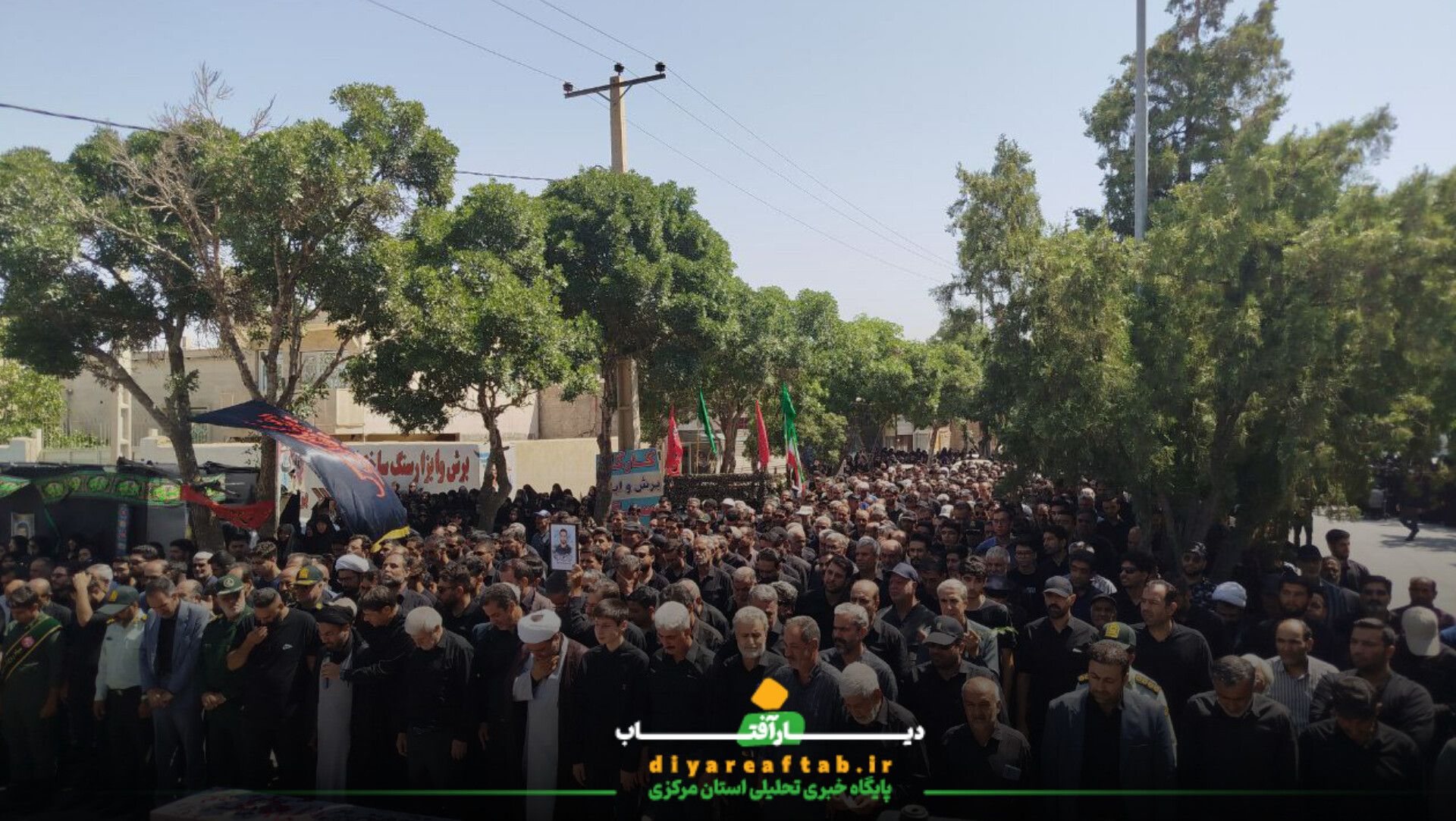 برگزاری تشییع پیکر شهید «محمد انصاری» در خمین