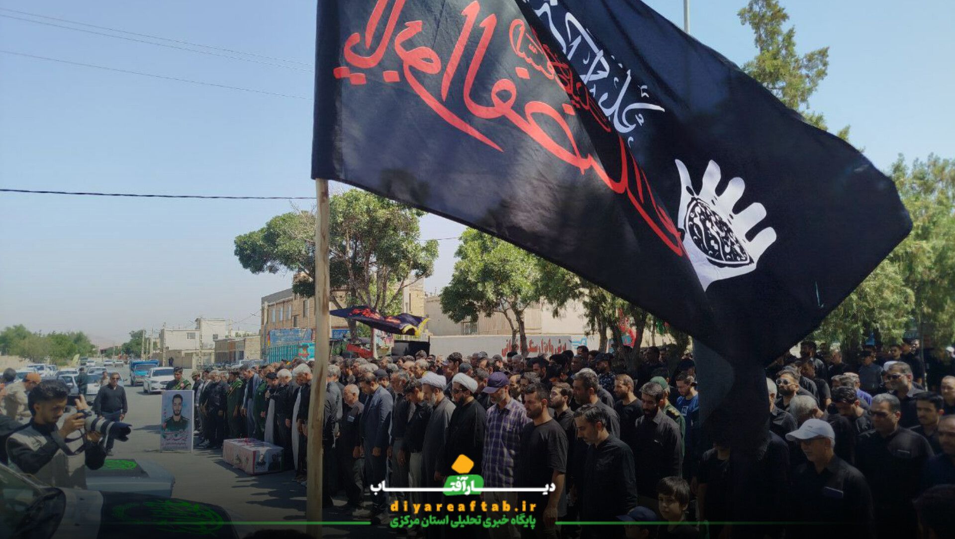 برگزاری تشییع پیکر شهید «محمد انصاری» در خمین