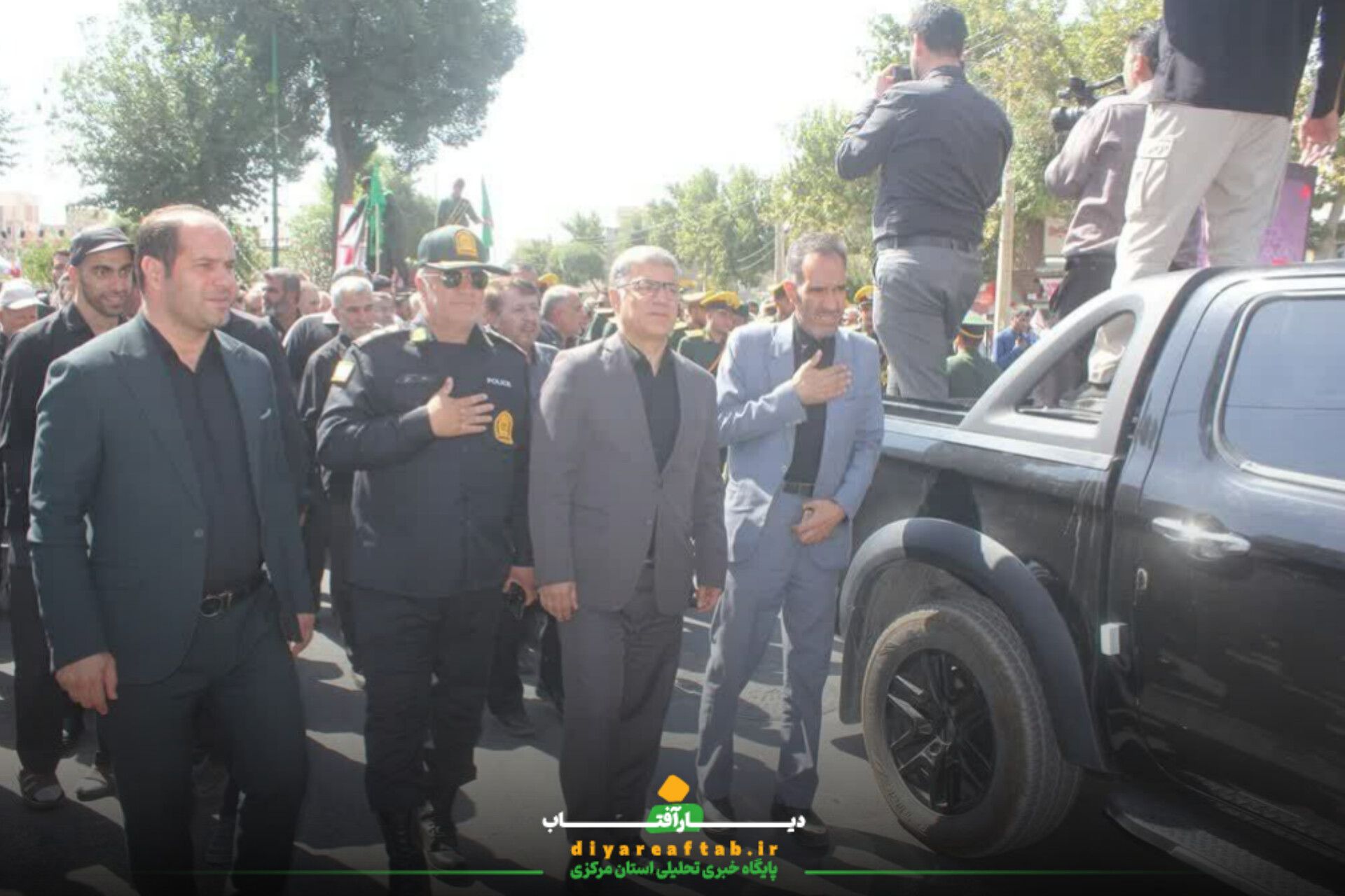 برگزاری تشییع پیکر شهید «محمد انصاری» در خمین