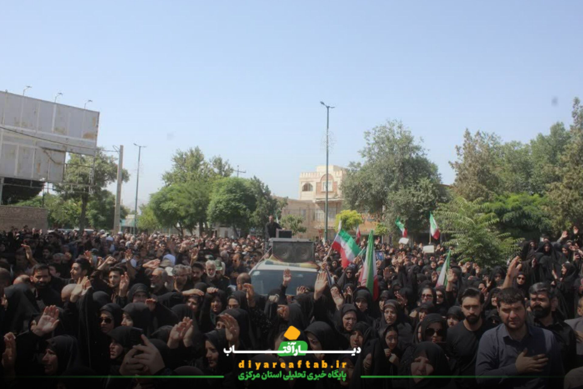 برگزاری تشییع پیکر شهید «محمد انصاری» در خمین