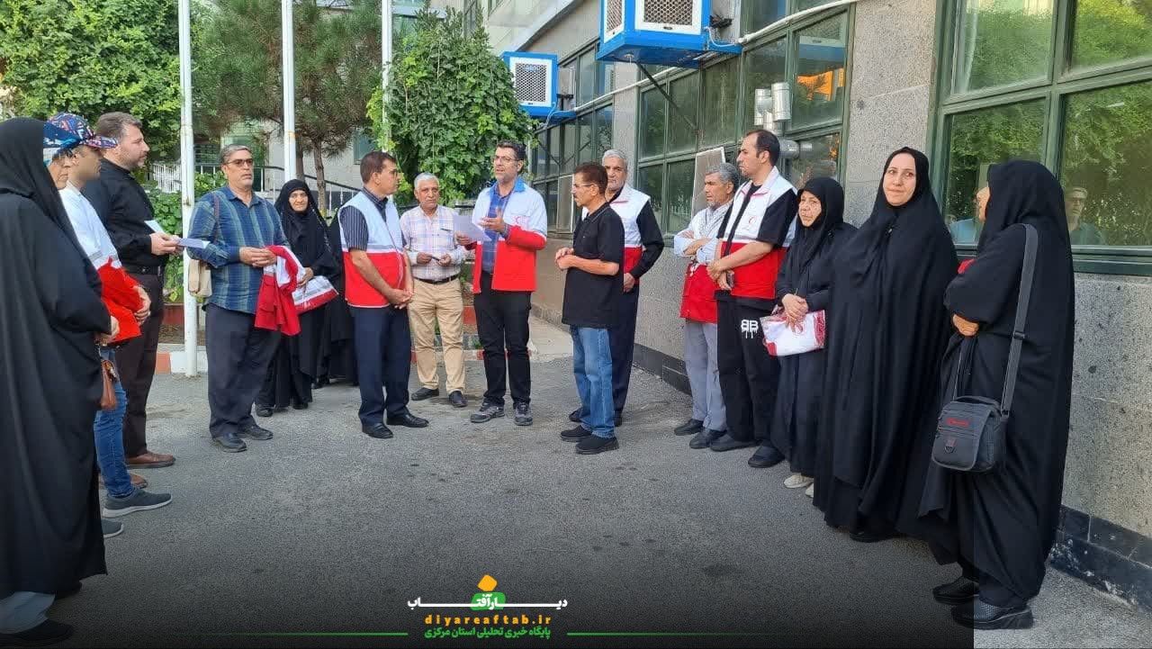 حضور فعال تیم پزشکی هلال احمر در کربلا