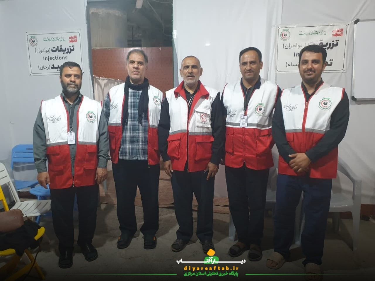 حضور فعال تیم پزشکی هلال احمر در کربلا