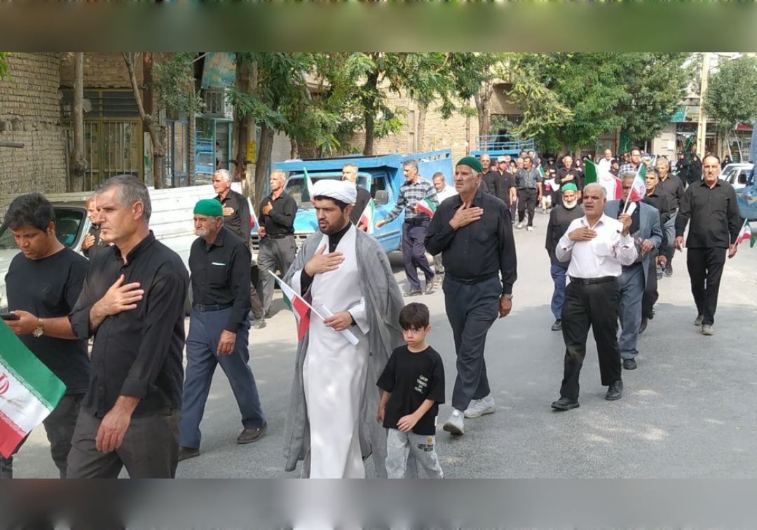 مراسم جاماندگان اربعین در خنداب برگزار شد
