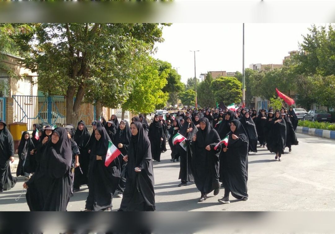 مراسم جاماندگان اربعین در خنداب برگزار شد