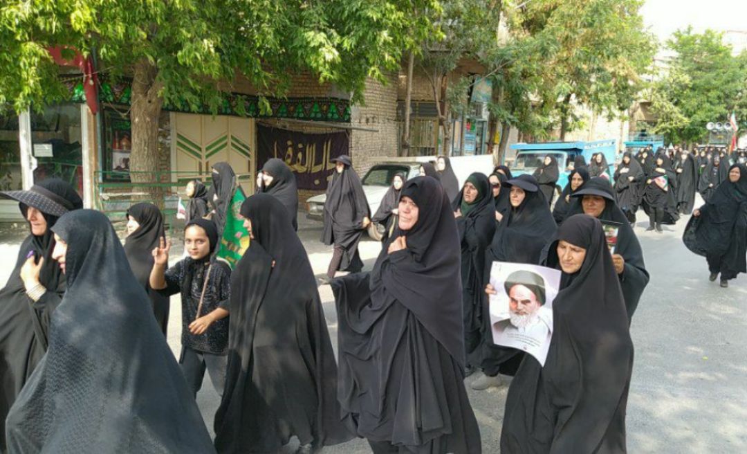 مراسم جاماندگان اربعین در خنداب برگزار شد