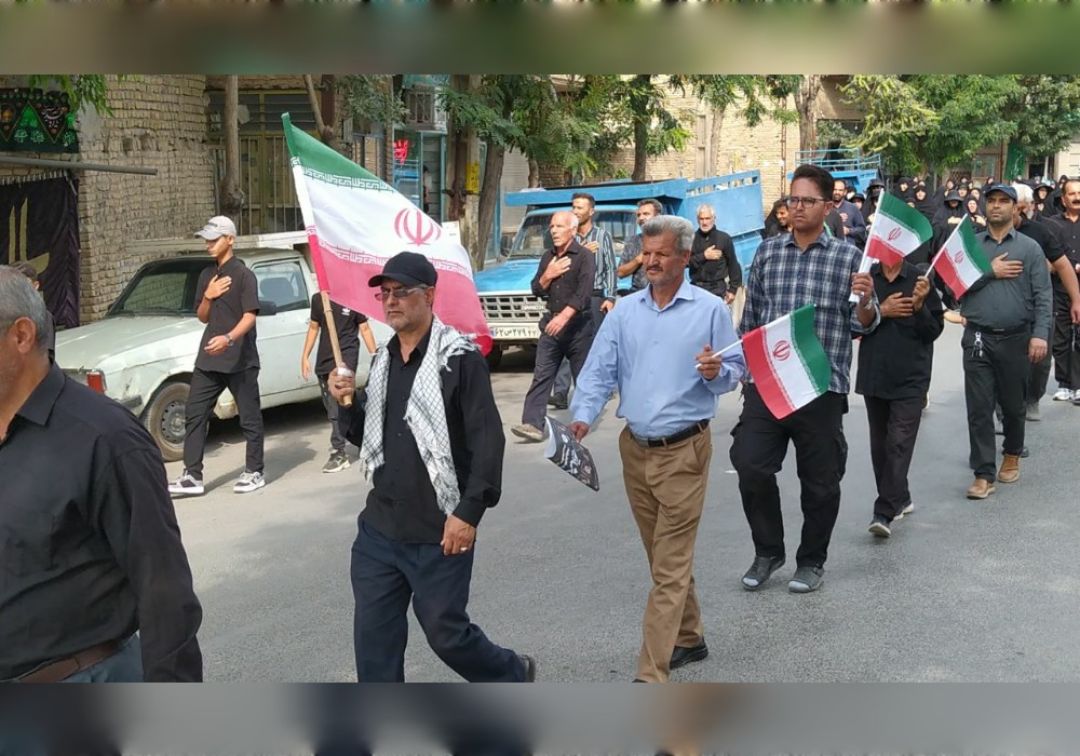 مراسم جاماندگان اربعین در خنداب برگزار شد