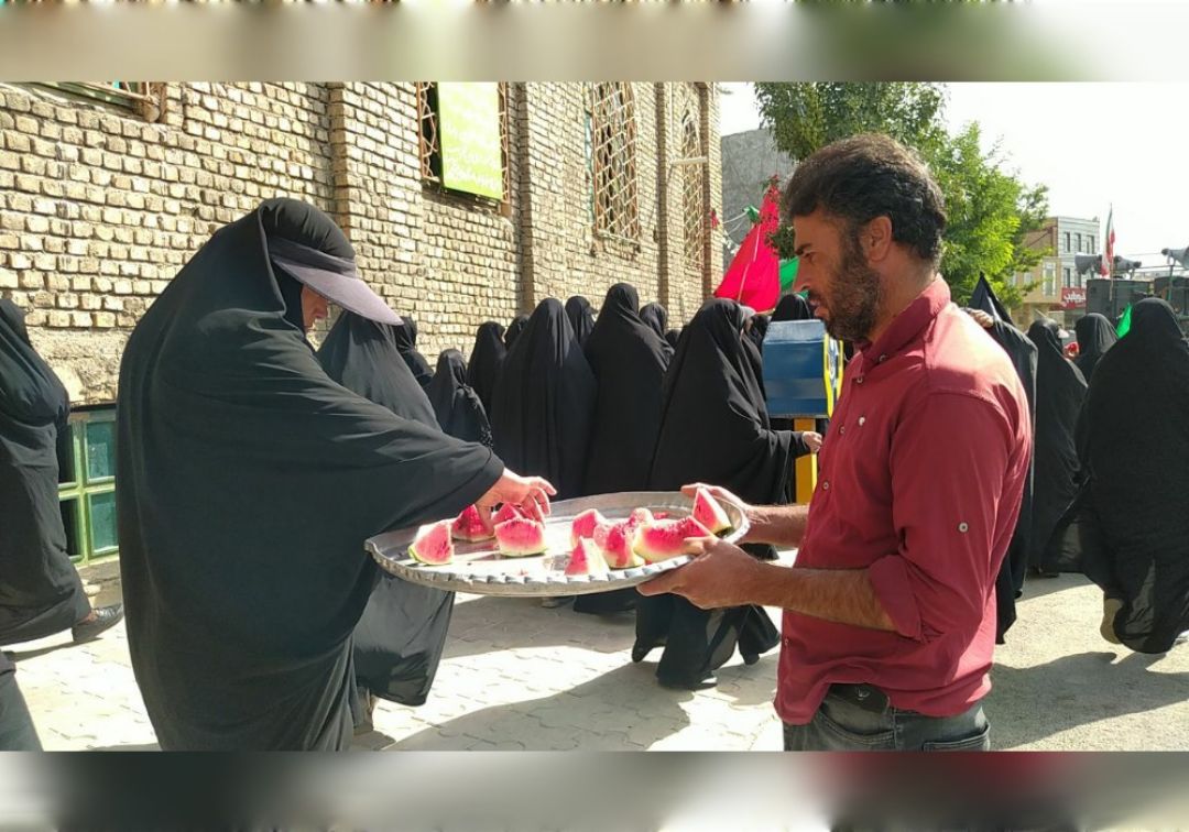مراسم جاماندگان اربعین در خنداب برگزار شد