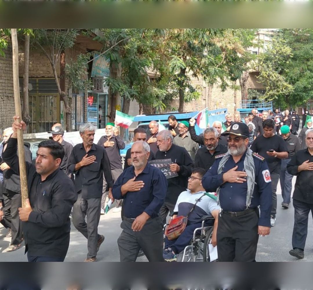 مراسم جاماندگان اربعین در خنداب برگزار شد