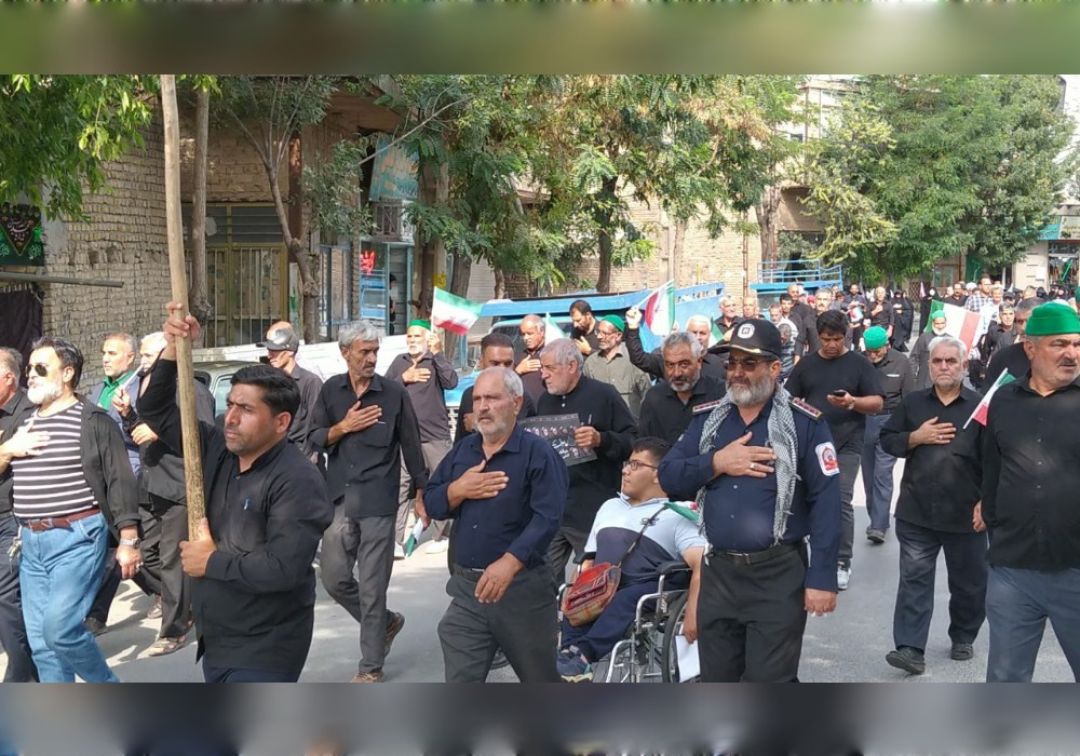 مراسم جاماندگان اربعین در خنداب برگزار شد