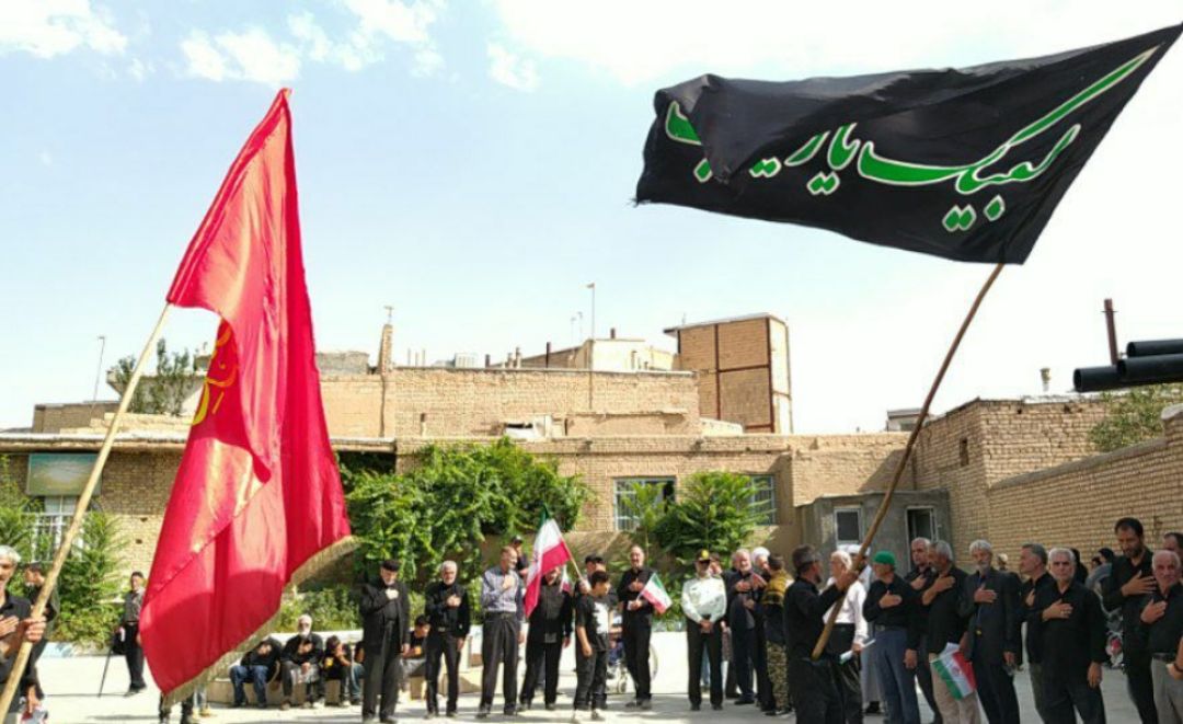 مراسم جاماندگان اربعین در خنداب برگزار شد