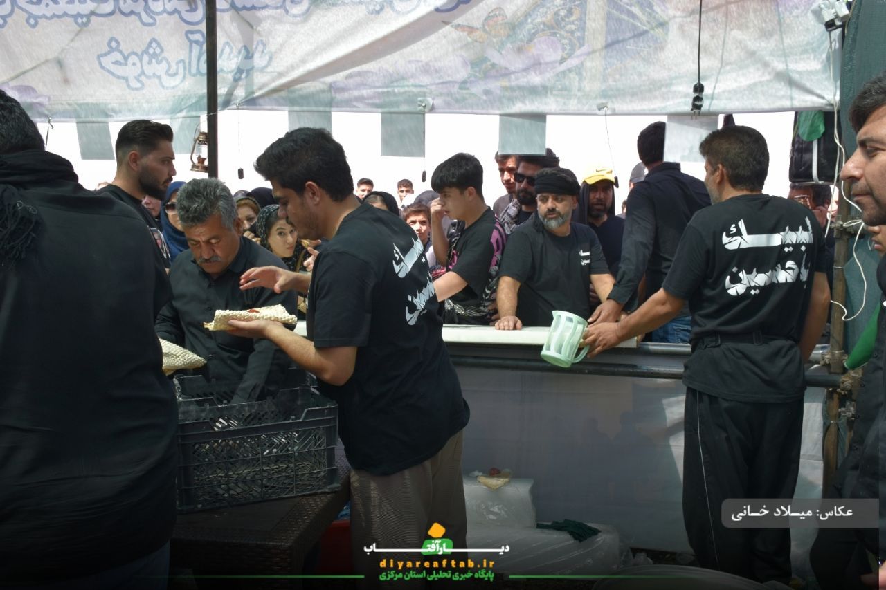 کاروان اراکی جاماندگان اربعین در مسیر عشق