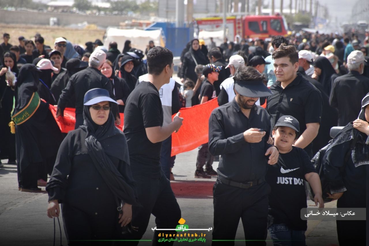 کاروان اراکی جاماندگان اربعین در مسیر عشق