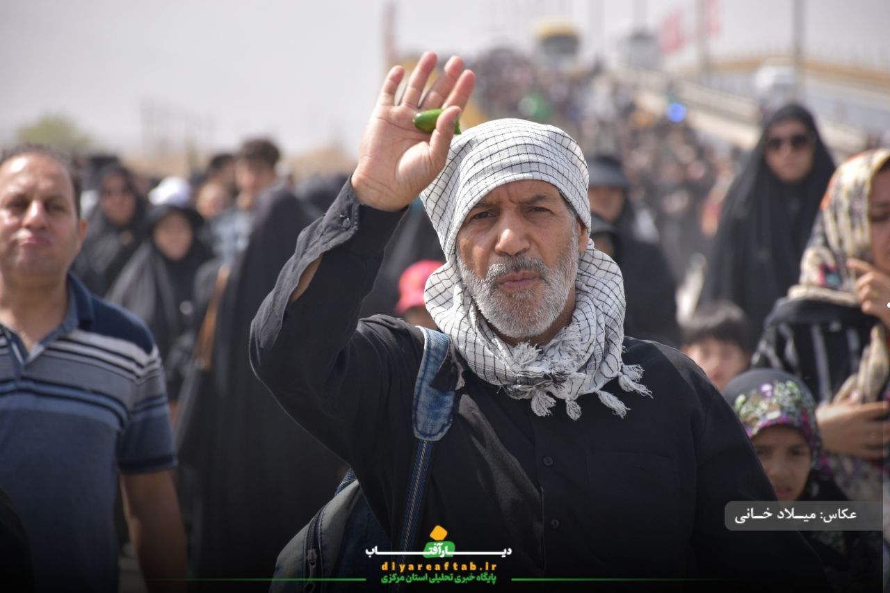 کاروان اراکی جاماندگان اربعین در مسیر عشق