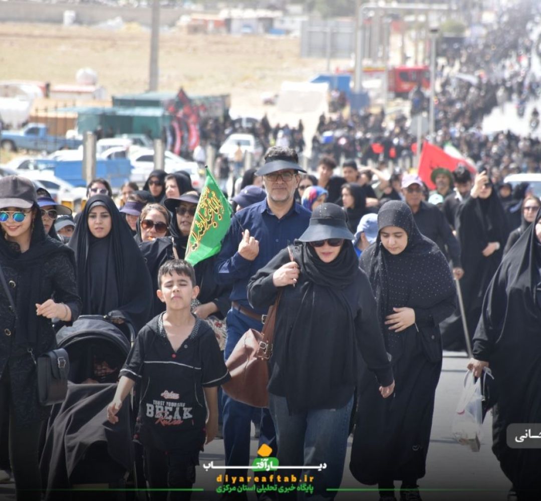 کاروان اراکی جاماندگان اربعین در مسیر عشق