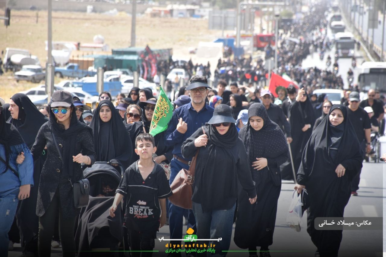 کاروان اراکی جاماندگان اربعین در مسیر عشق