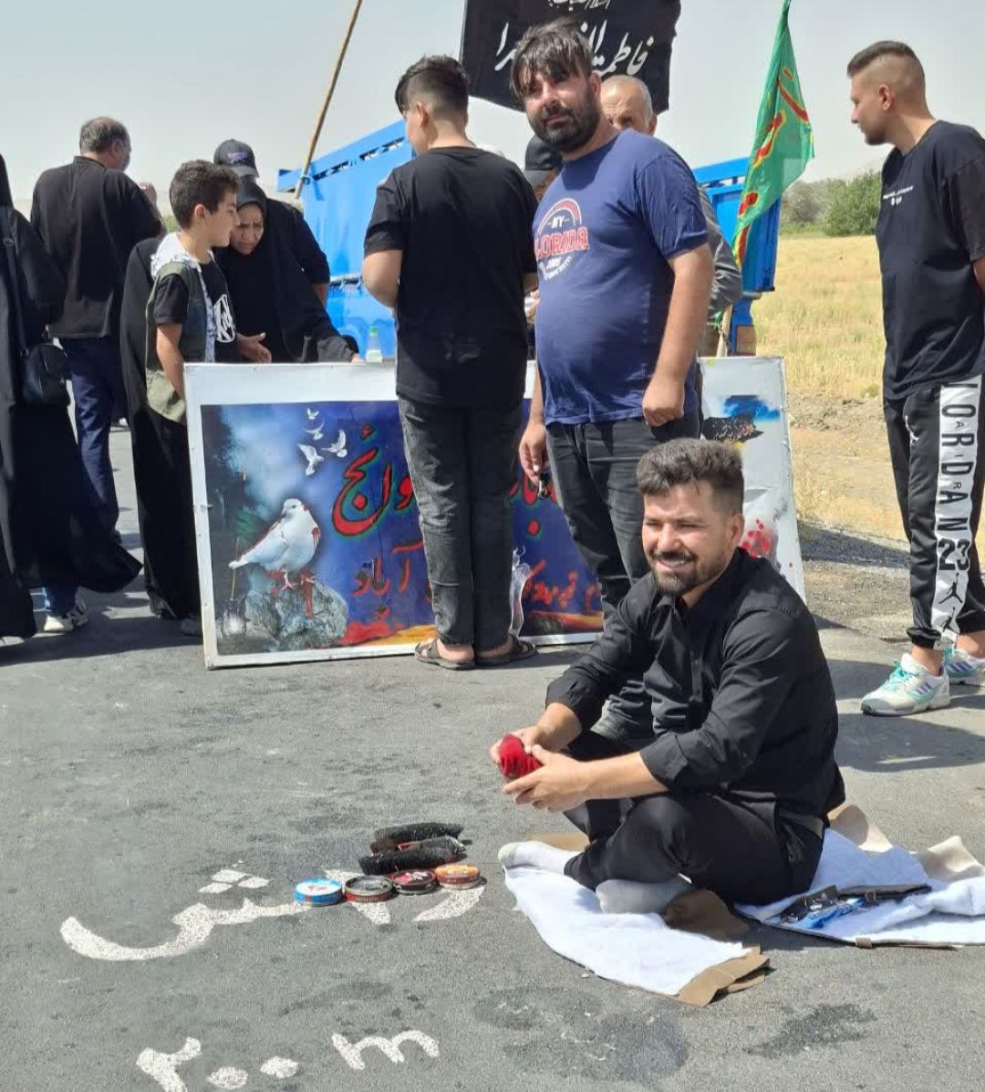 قدم‌هایی در مسیر عشق حسینی در کمیجان