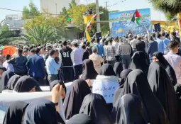 تجمع مردم ساوه در حمایت از مقاومت فلسطین