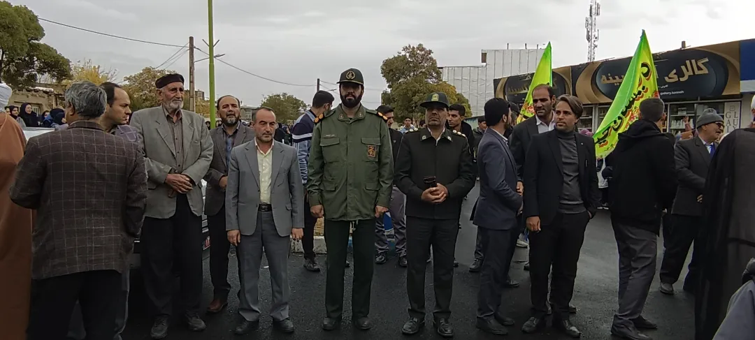 راهپیمایی پرشور ۱۳ آبان در کمیجان