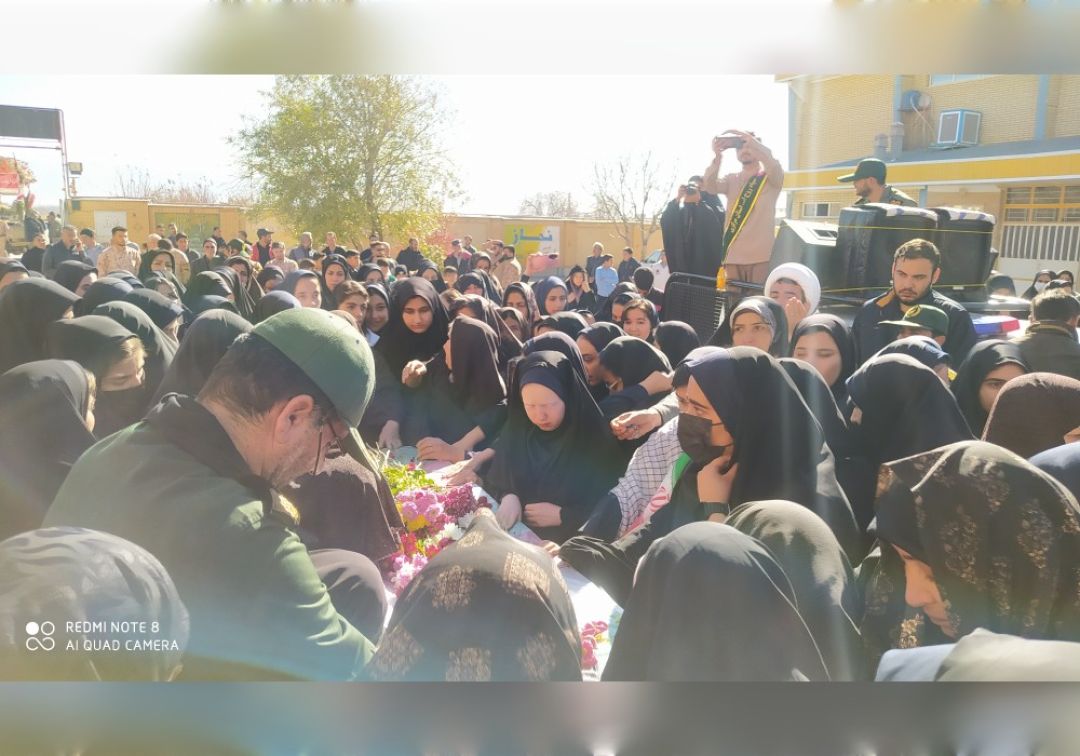 تشییع شهید گمنام در روستای «ایجان»
