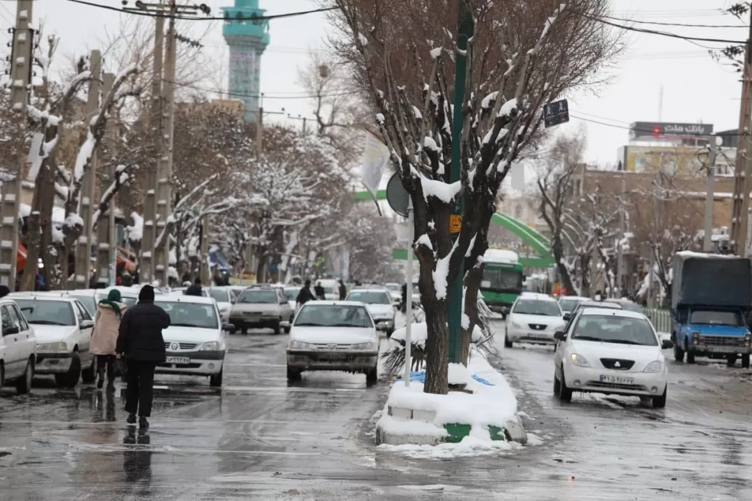اراک در یک روز برفی