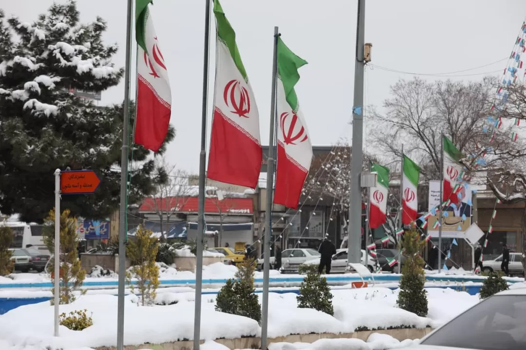 اراک در یک روز برفی