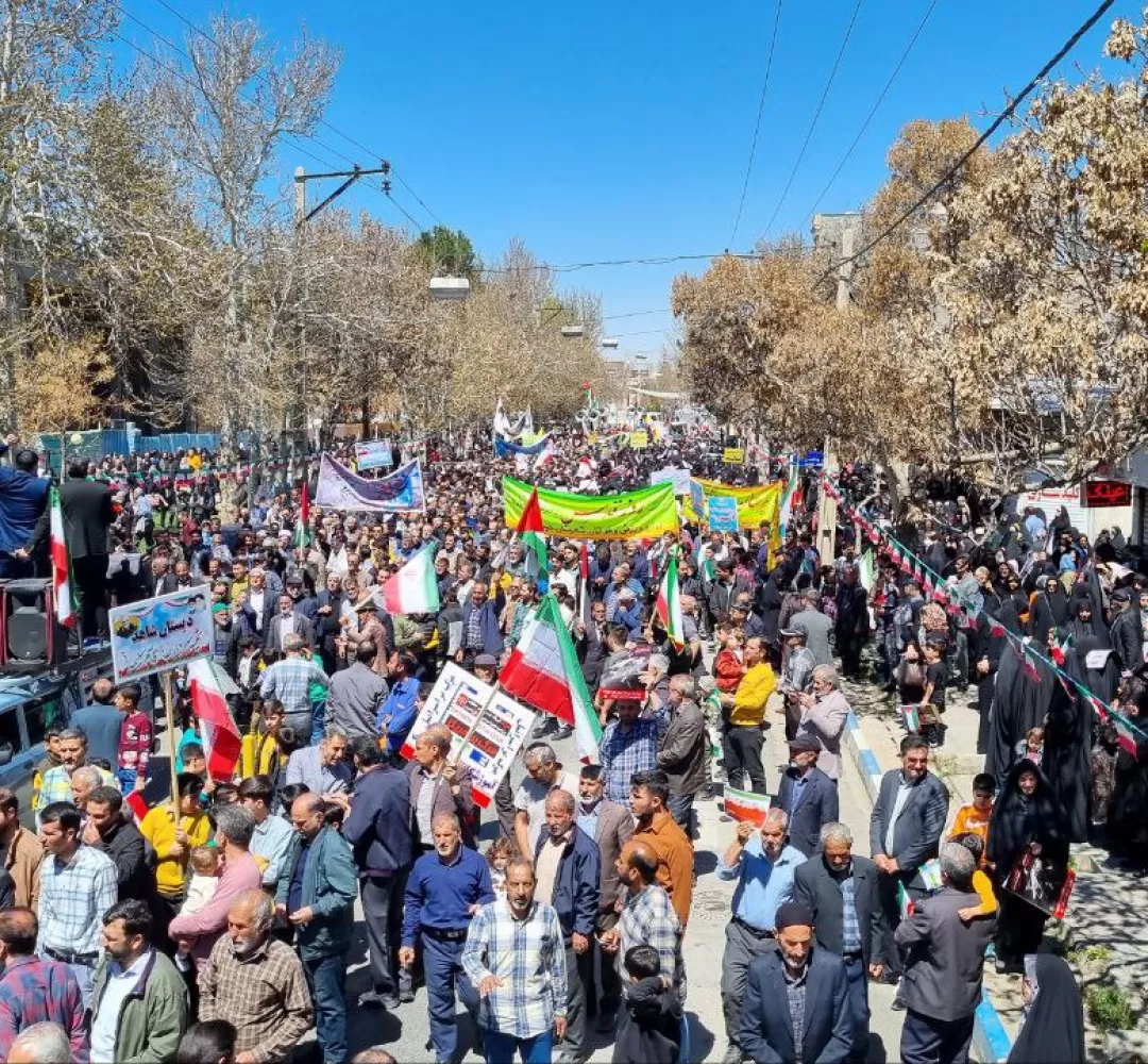 راهپیمایی روز قدس در شهرستان خمین