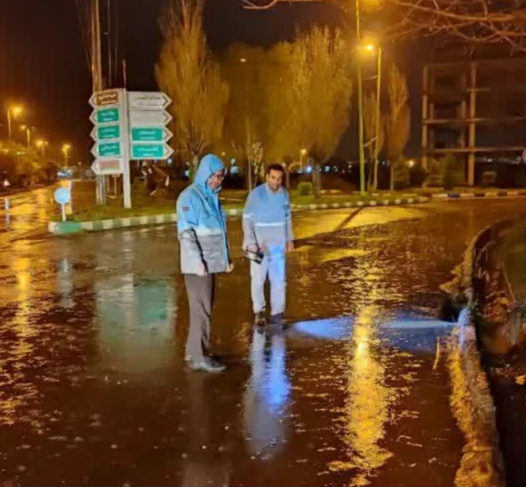 اقدامات فرمانداری کمیجان برای جلوگیری از آبگرفتگی معابر