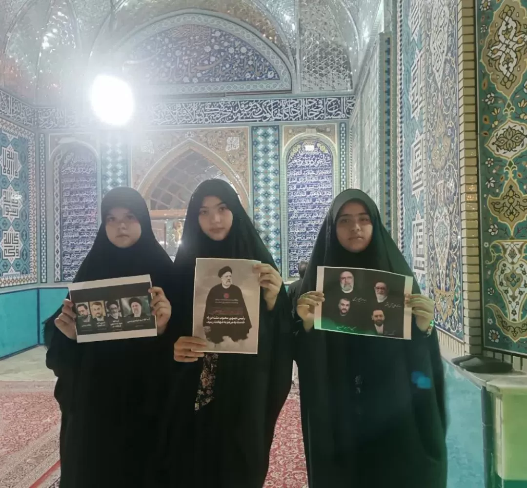 سوگ مردم ساوه در حادثه شهادت رئیسی