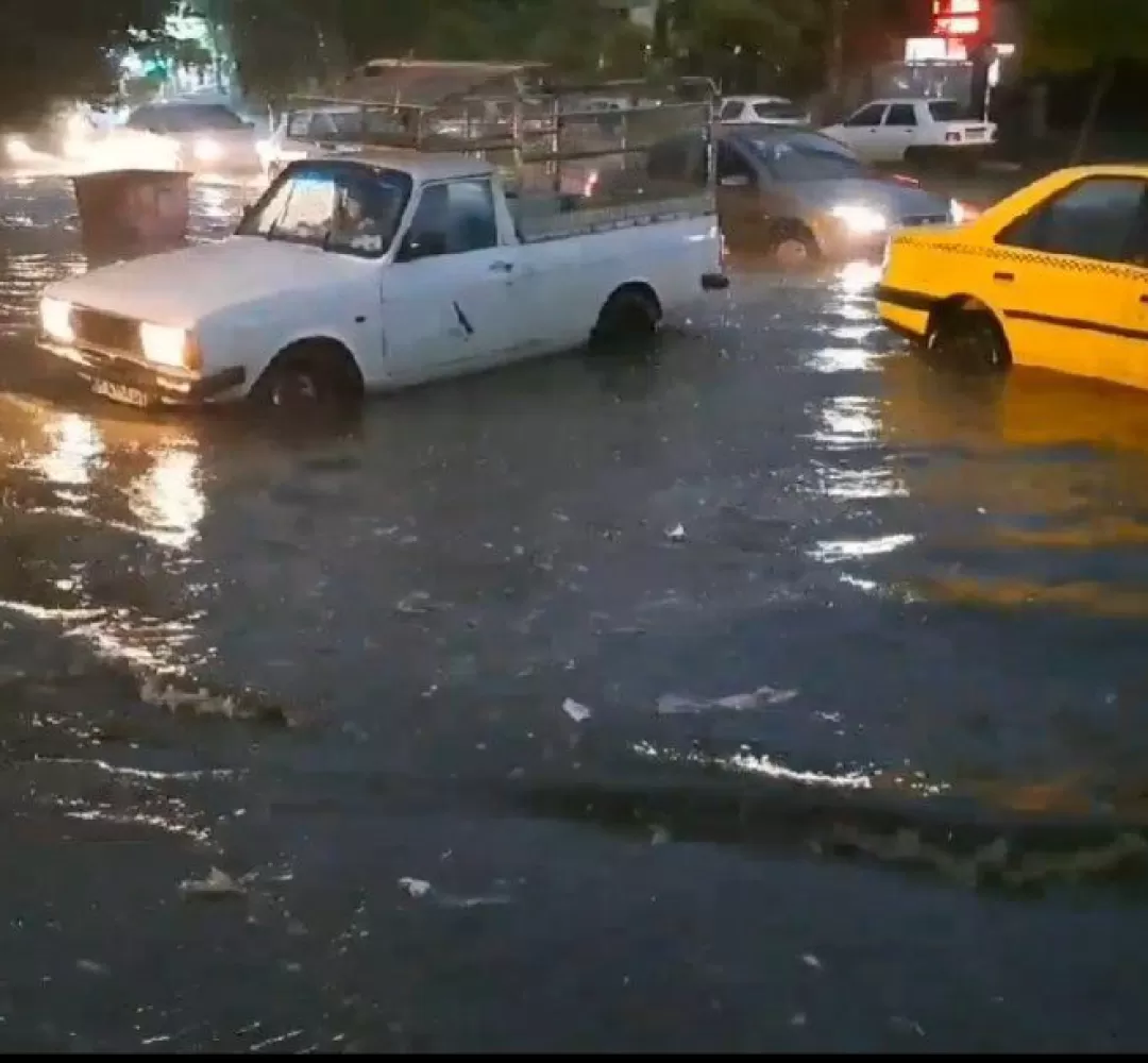 سیلاب و آب گرفتگی در ساوه