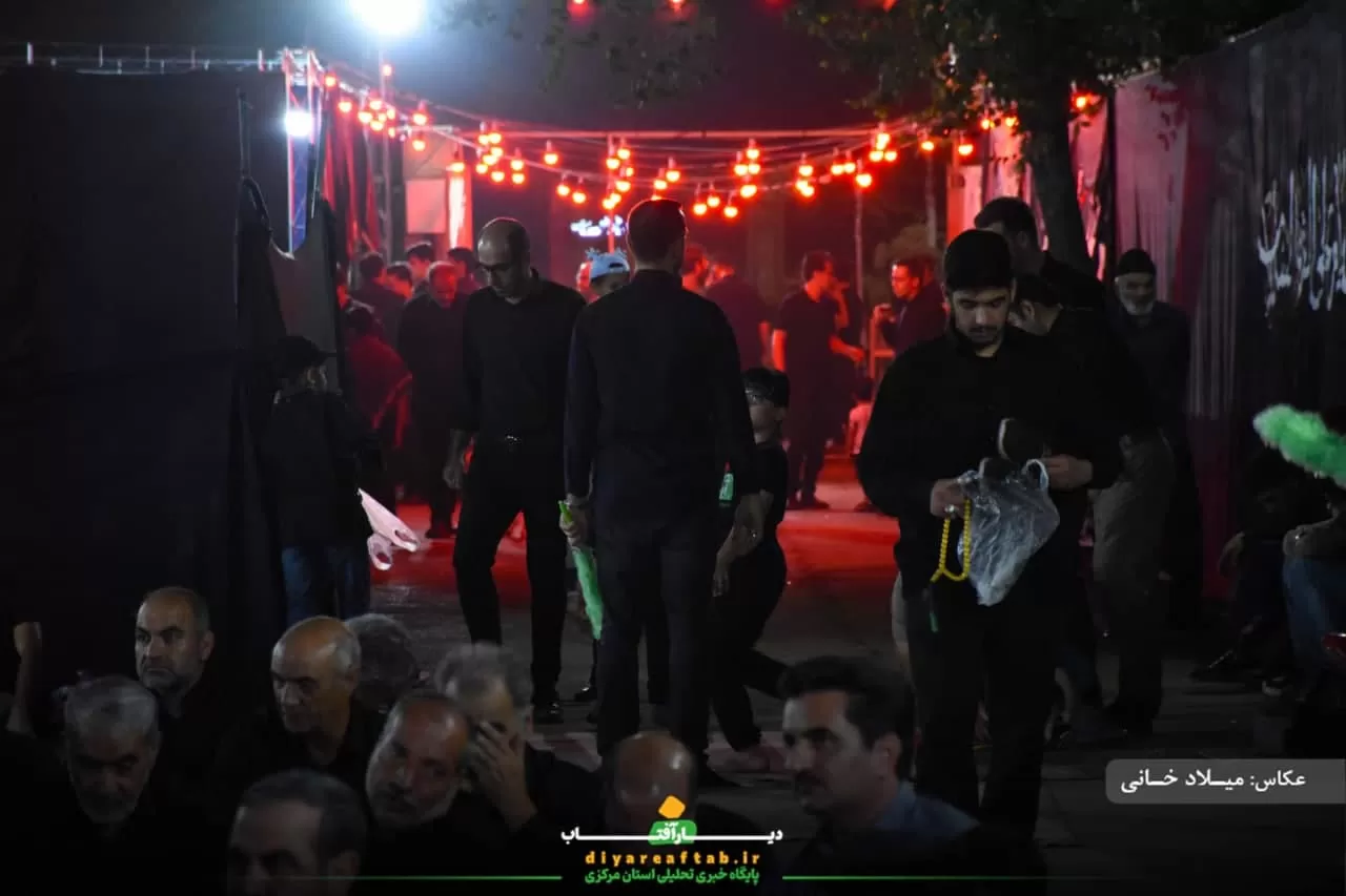 مراسم عزاداری شب هشتم محرم در اراک