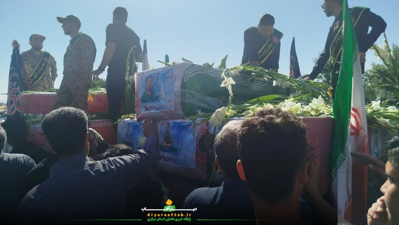 تشییع ۸ شهید در خمین