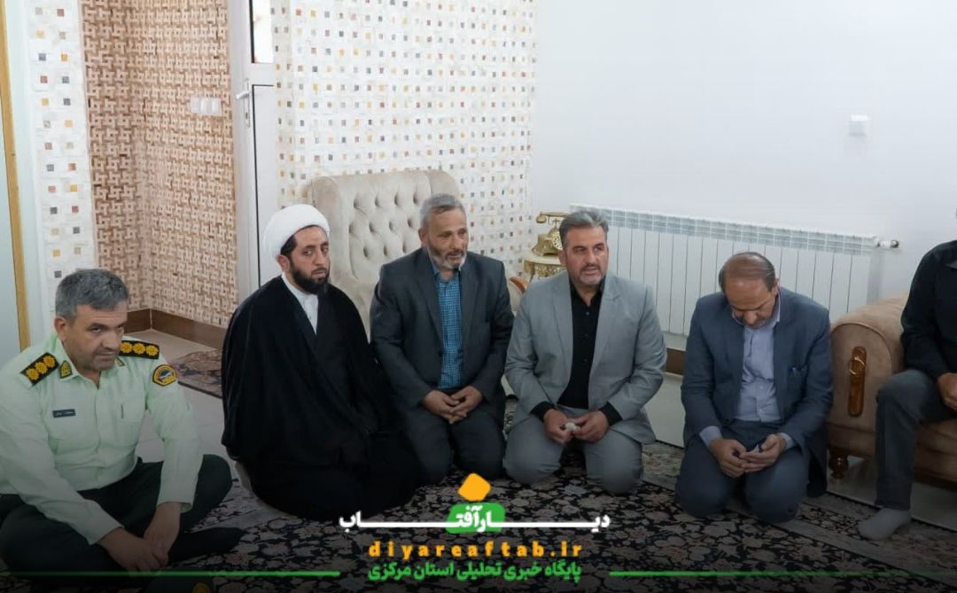 دیدار استاندار با خانواده شهدای جنایات رژیم صهیونسیتی