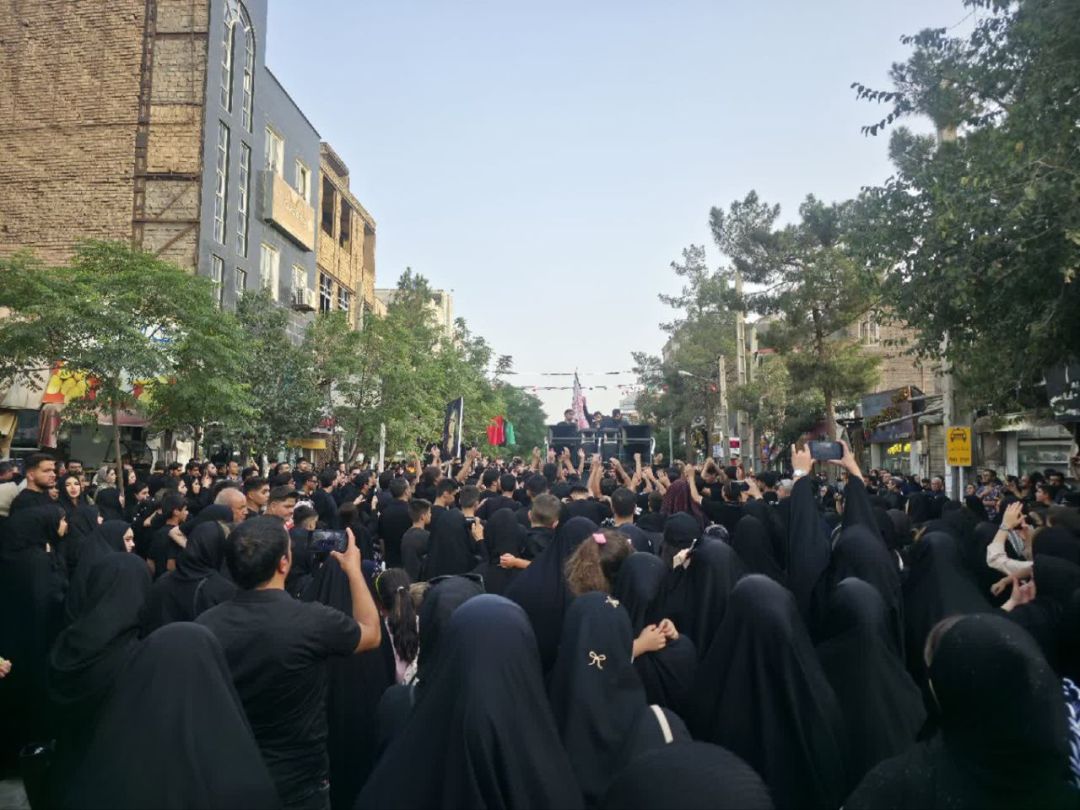 حرکت نمادین کاروان امام حسین (ع) در ساوه