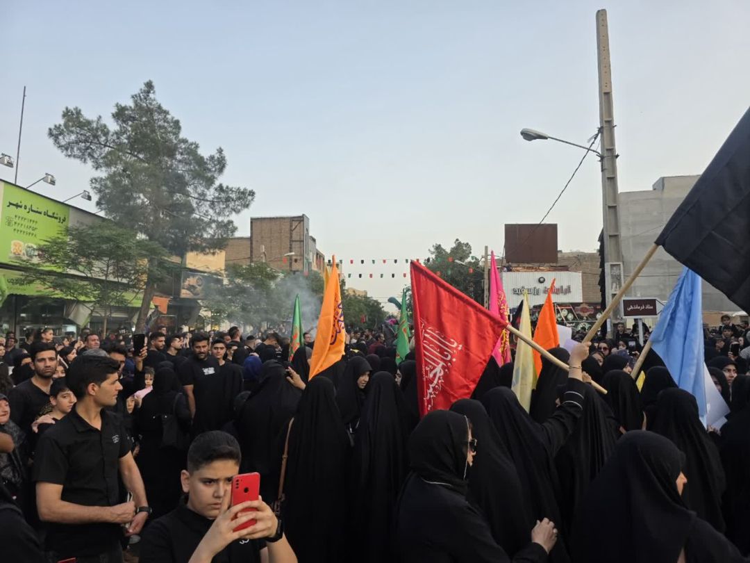 حرکت نمادین کاروان امام حسین (ع) در ساوه