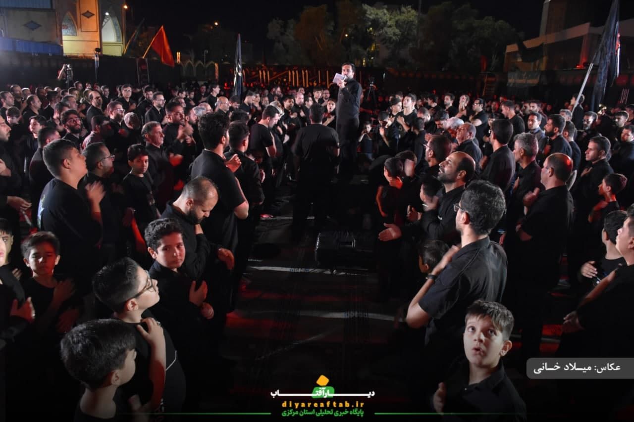 مراسم عزاداری شب هفتم محرم در اراک