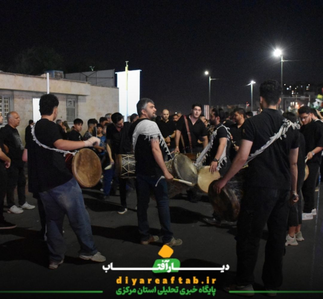 عزاداری شب هشتم هیات عزاداری جوادی اراک
