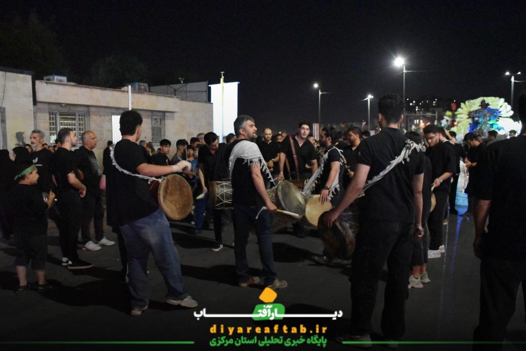 عزاداری شب هشتم هیات عزاداری جوادی اراک
