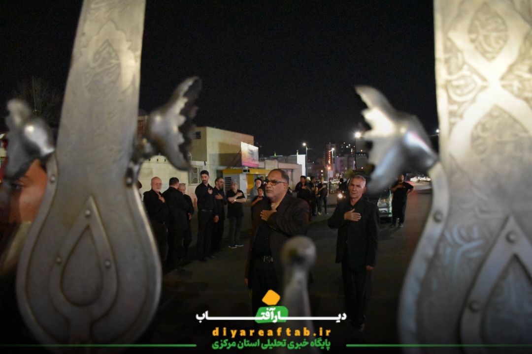 عزاداری شب هشتم هیات عزاداری جوادی اراک