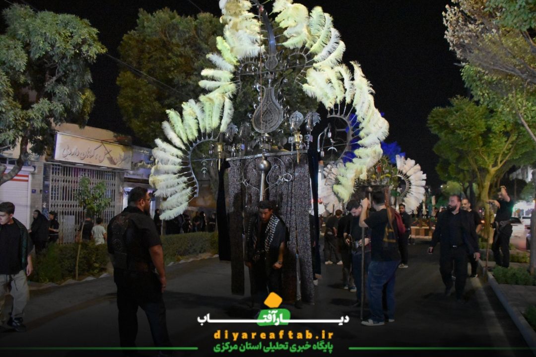 عزاداری شب هشتم هیات عزاداری جوادی اراک