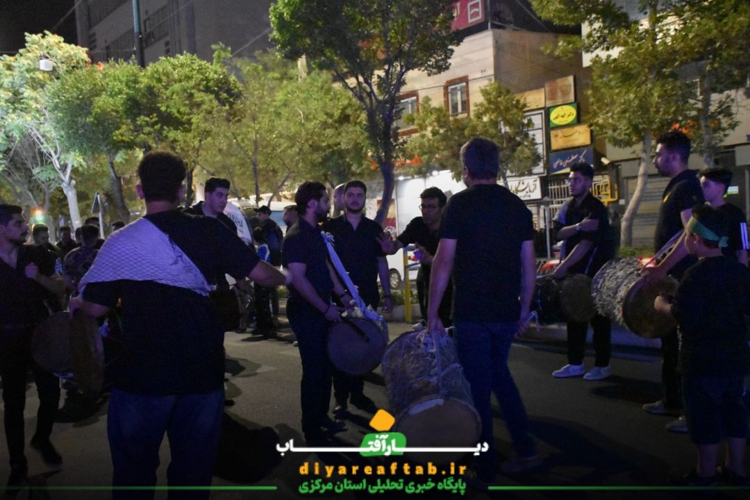 عزاداری شب هشتم هیات عزاداری جوادی اراک