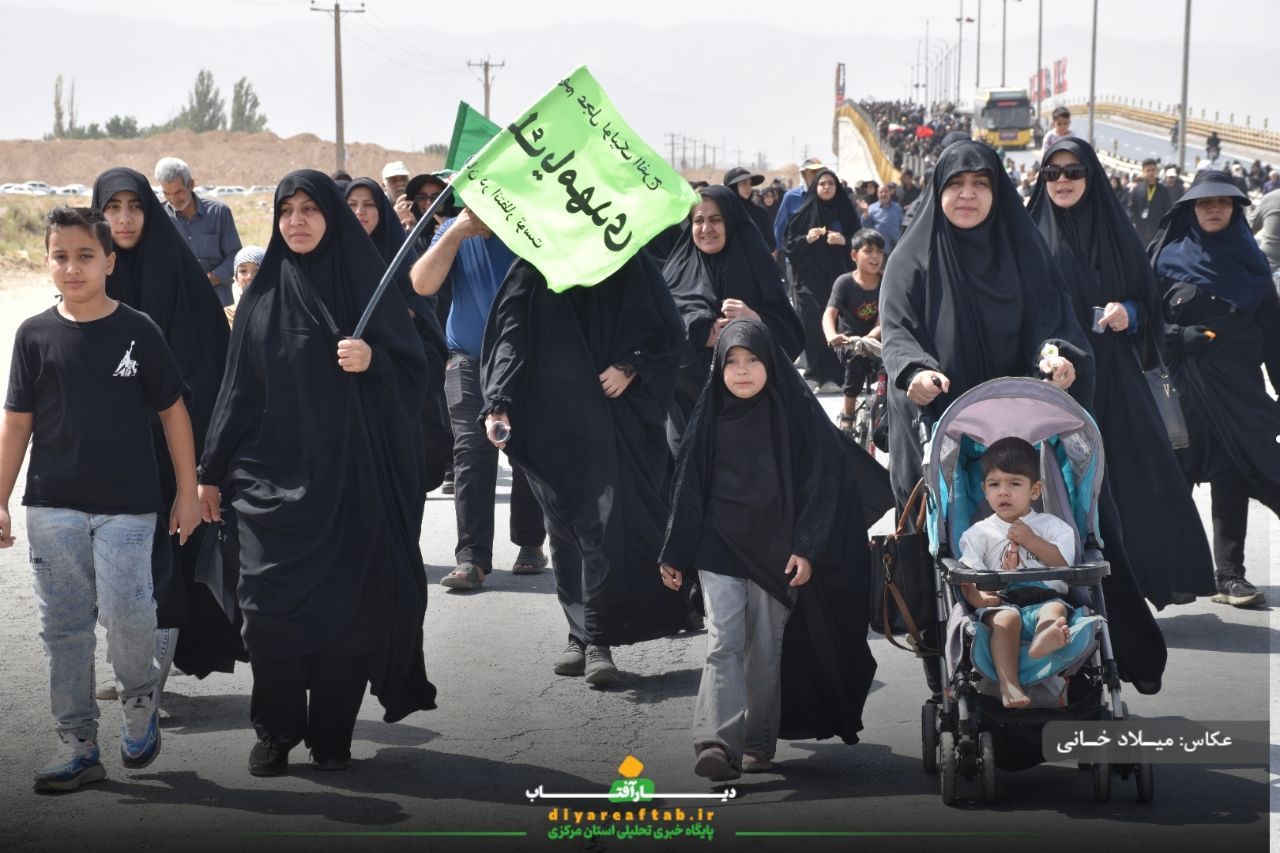 کاروان اراکی جاماندگان اربعین در مسیر عشق