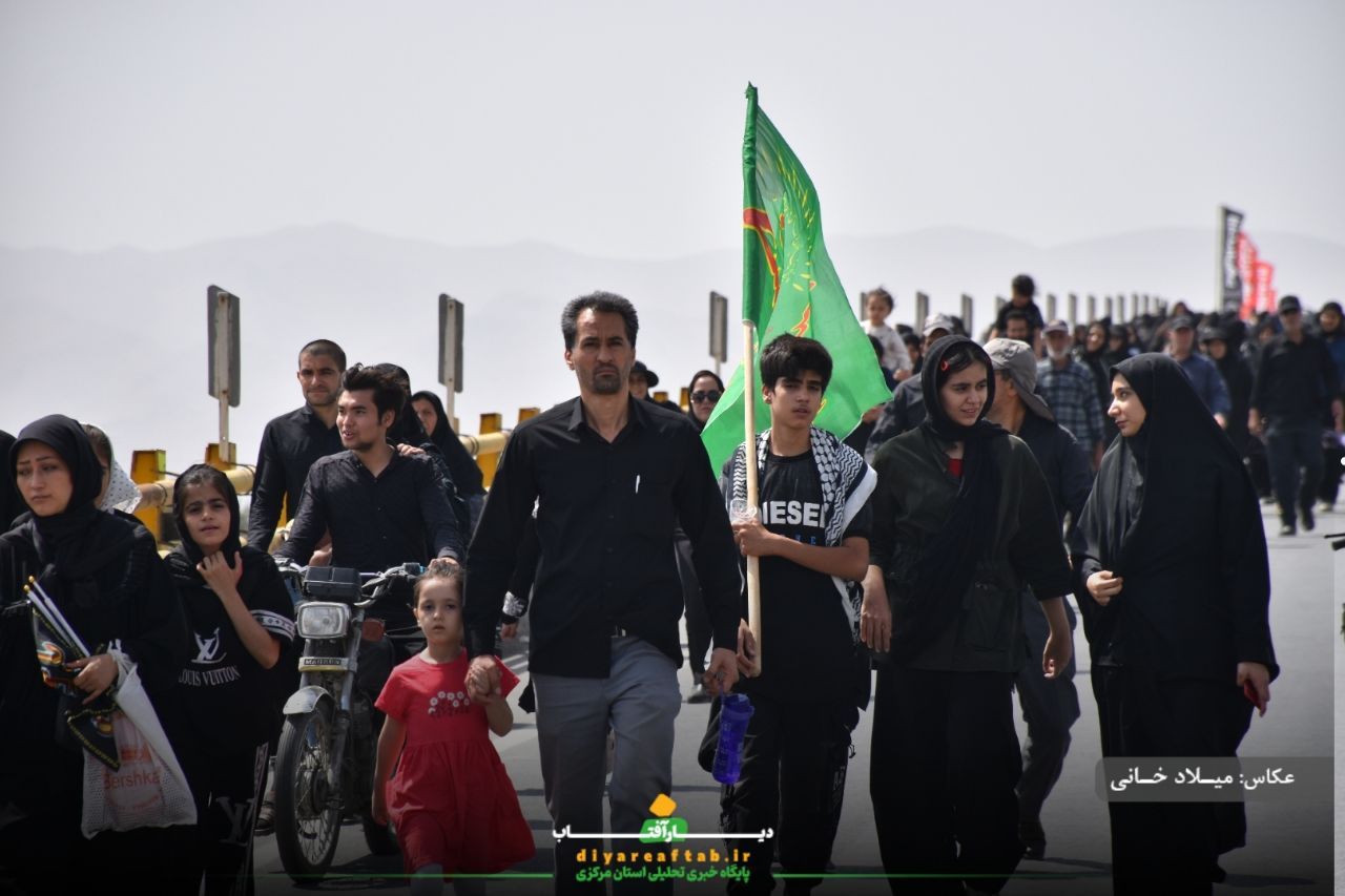 کاروان اراکی جاماندگان اربعین در مسیر عشق