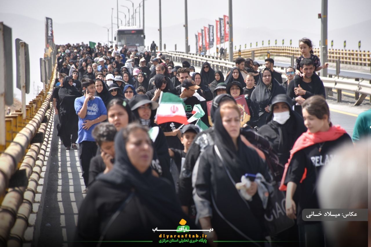 کاروان اراکی جاماندگان اربعین در مسیر عشق