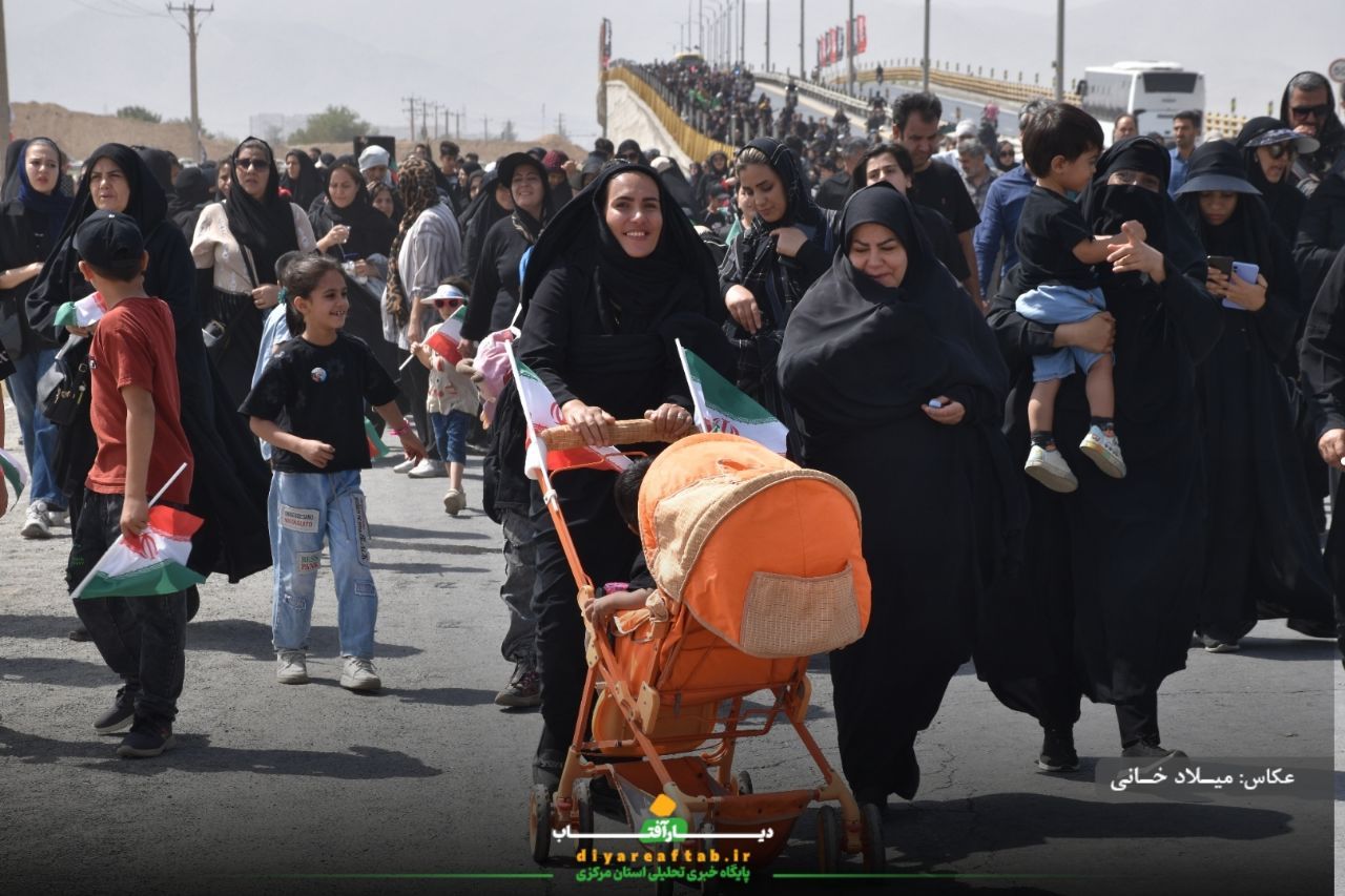 کاروان اراکی جاماندگان اربعین در مسیر عشق