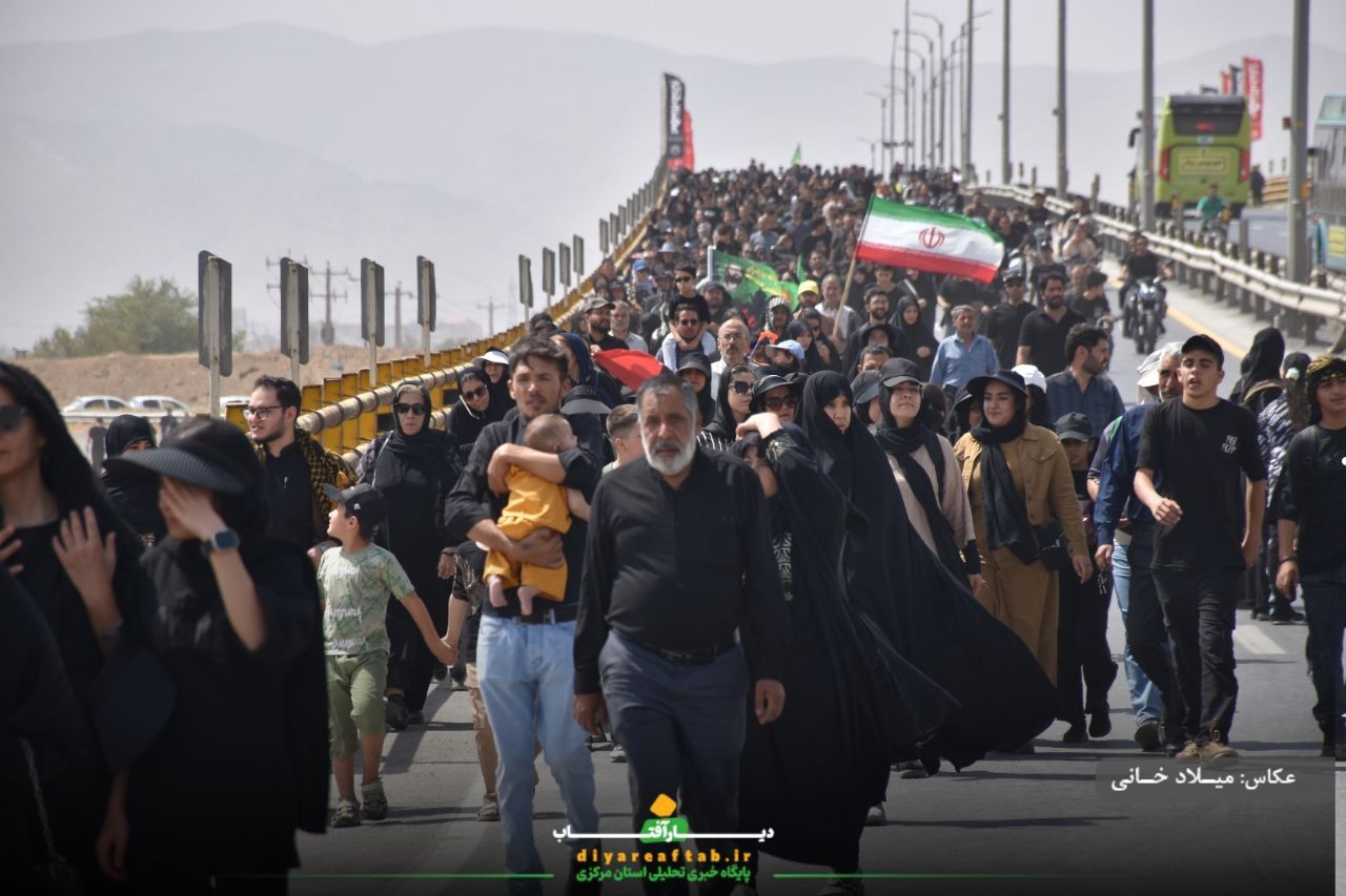 کاروان اراکی جاماندگان اربعین در مسیر عشق